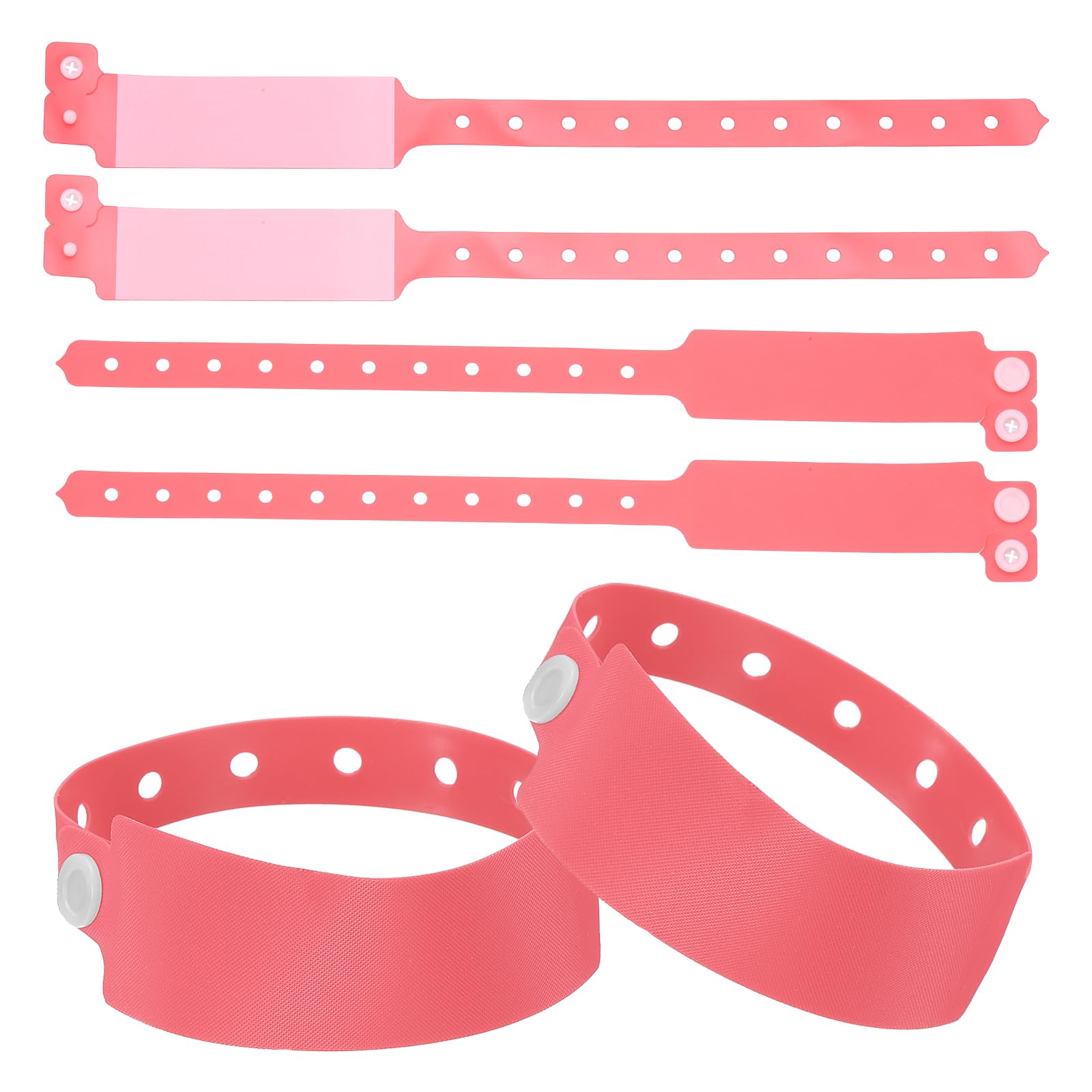 PATIKIL 50 Pcs ID Wristbands, Adjustable Identification Wristband Secure Identification Bands Bracelet for Events Parks Field Trips Airport Travel, Glitter