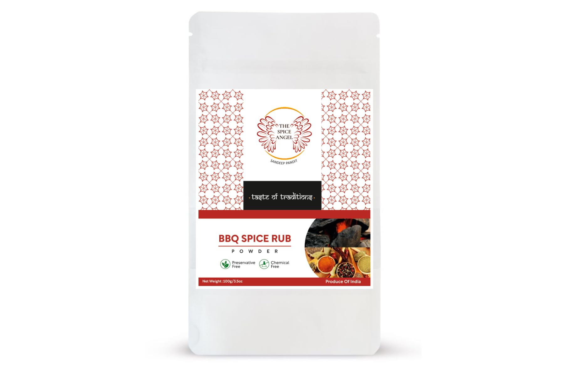 The Spice Angel Barbeque Spice Rub crafted by Chef Sandeep Pandit 100g