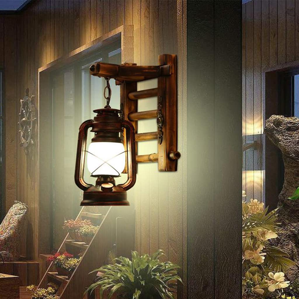 Luces De Madera Retro Rústico De La Sala De Estar Lámpara Salón LED EZ7 La Pared Del Dormitorio Creativas Pared Creativo De La Lámpara Antigua Del Nostalgia Interior Design Lámpara De Pared,C