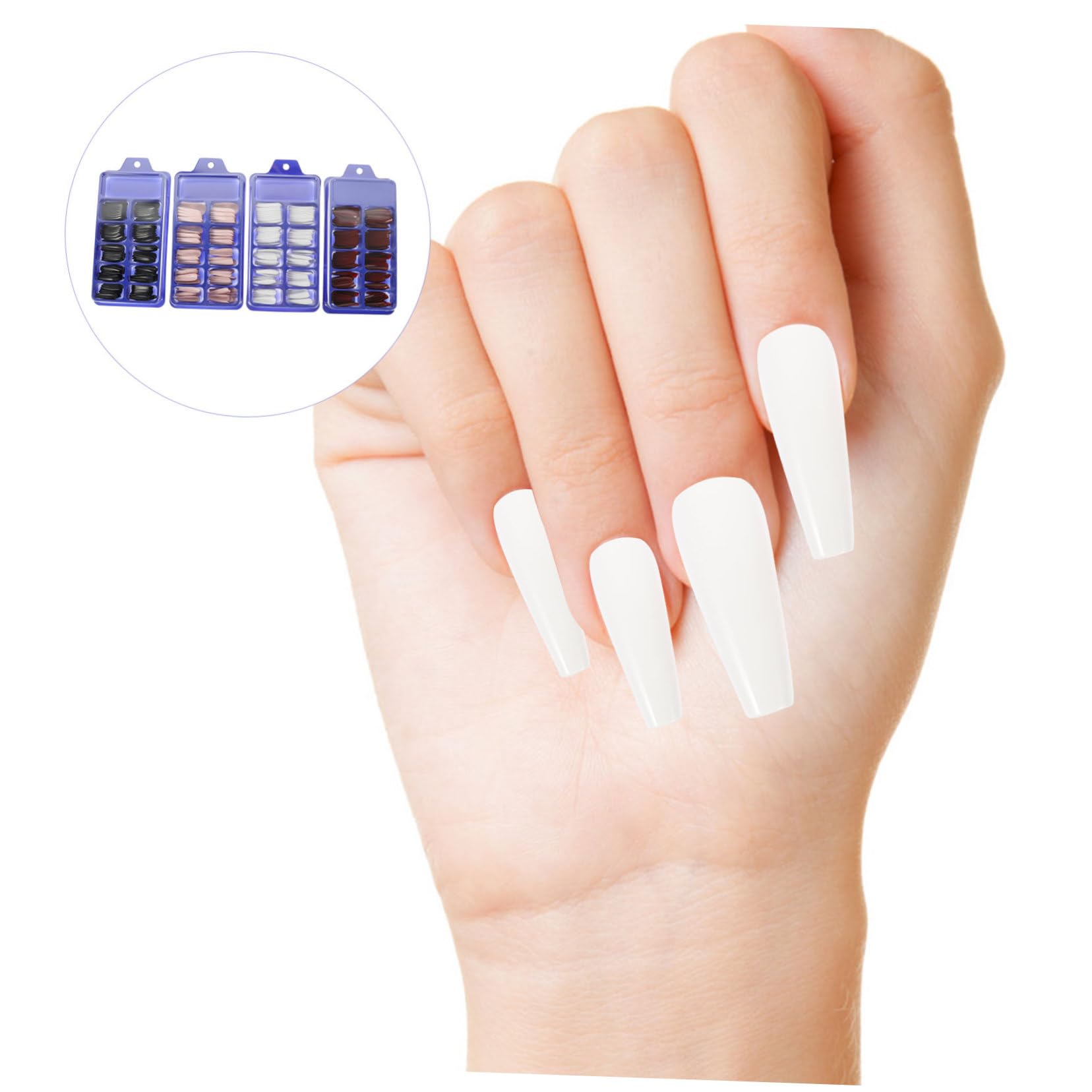 1200 Pz Chip Per Unghie Punte Per Unghie Finte Unghie Finte Francesi Tu? Come Premere Su Uñas Continua Unghie Artificiali Francesi Chiodo Resina Donna Piccola Scatola