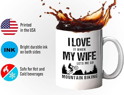 Miniatura 4 de Taza de café de escalada en roca de 11 onzas, color blanco, ciclismo de montaña, escalada en roca, senderismo de montaña, amante de la naturaleza,