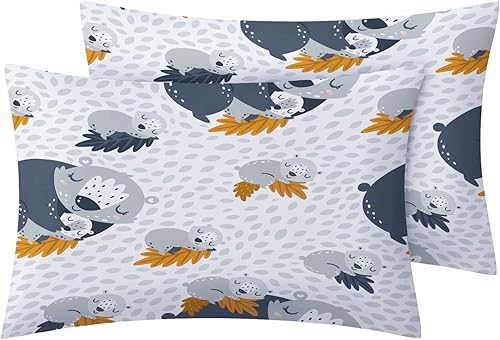 Miniatura 2 de Koala Sheets California King - Juego de sábanas de microfibra suave con bolsillo profundo y estampado sin arrugas, 1 sábana bajera, 1 sábana