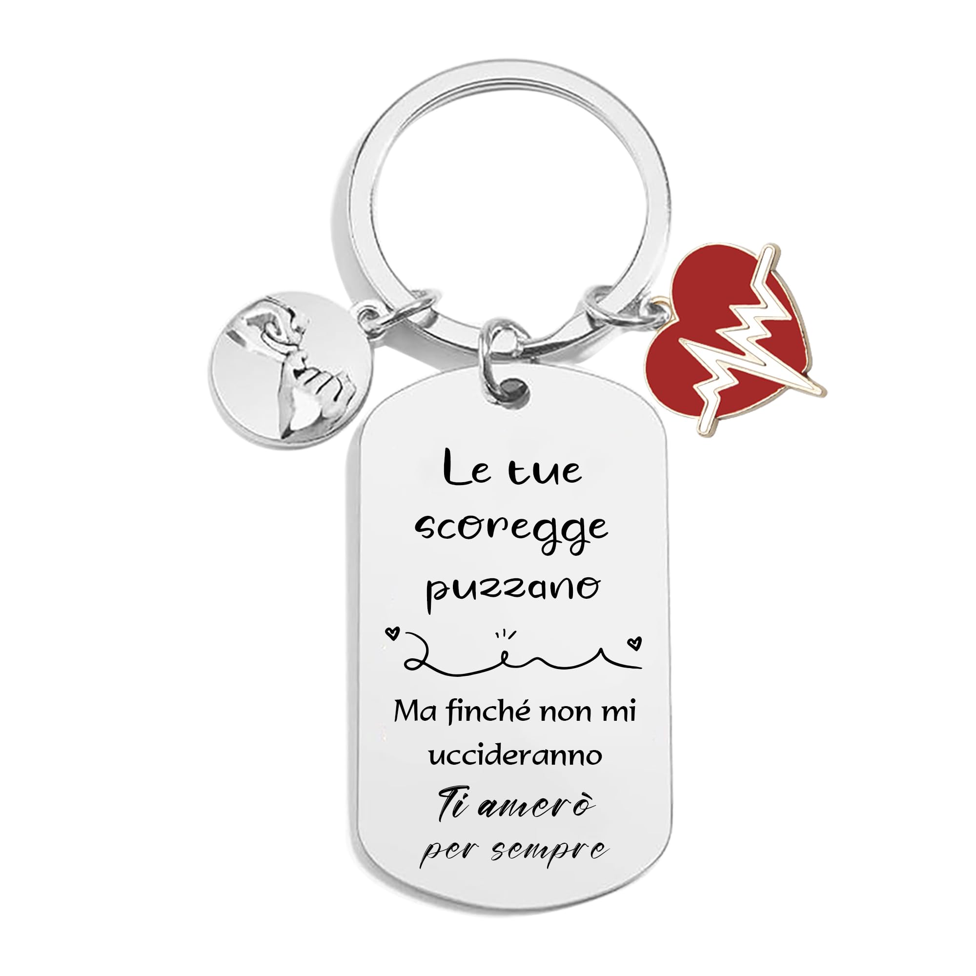 FGHJK Regalo San Valentino San Valentino per Lei Regalo San Valentino per Lui Portachiavi Personalizzato Regalo Fidanzato Fidanzata Regalo Coppia Portachiavi Coppia Idee Regalo Coppia
