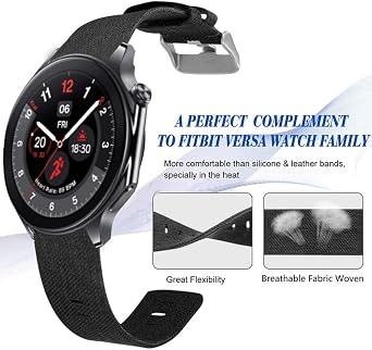 Blueshaweu Compatible with Shock Clock MAX Band, Breathable Nylon Woven Fabric Replacement Accessory Strap Compatible for Pavlok Shock Clock 3 / Pavlok 3, Shock Clock MAX