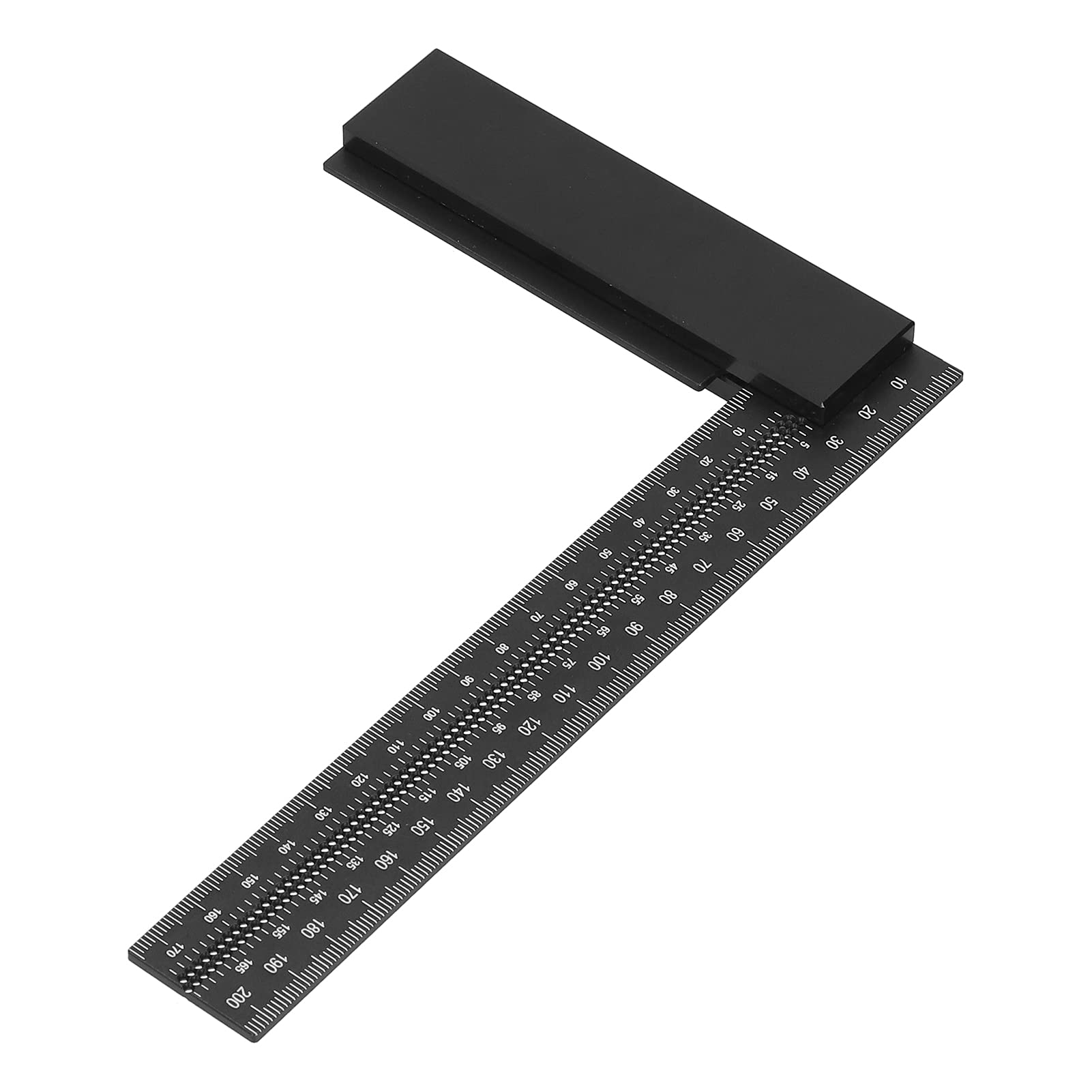 Aluminum Alloy L Square Ruler, DIY Woodworker's Right Angle Ruler, Carpenter Squares with CNC Finishing, Anodized Appearance, Ergonomic Design, for Measuring and Marking