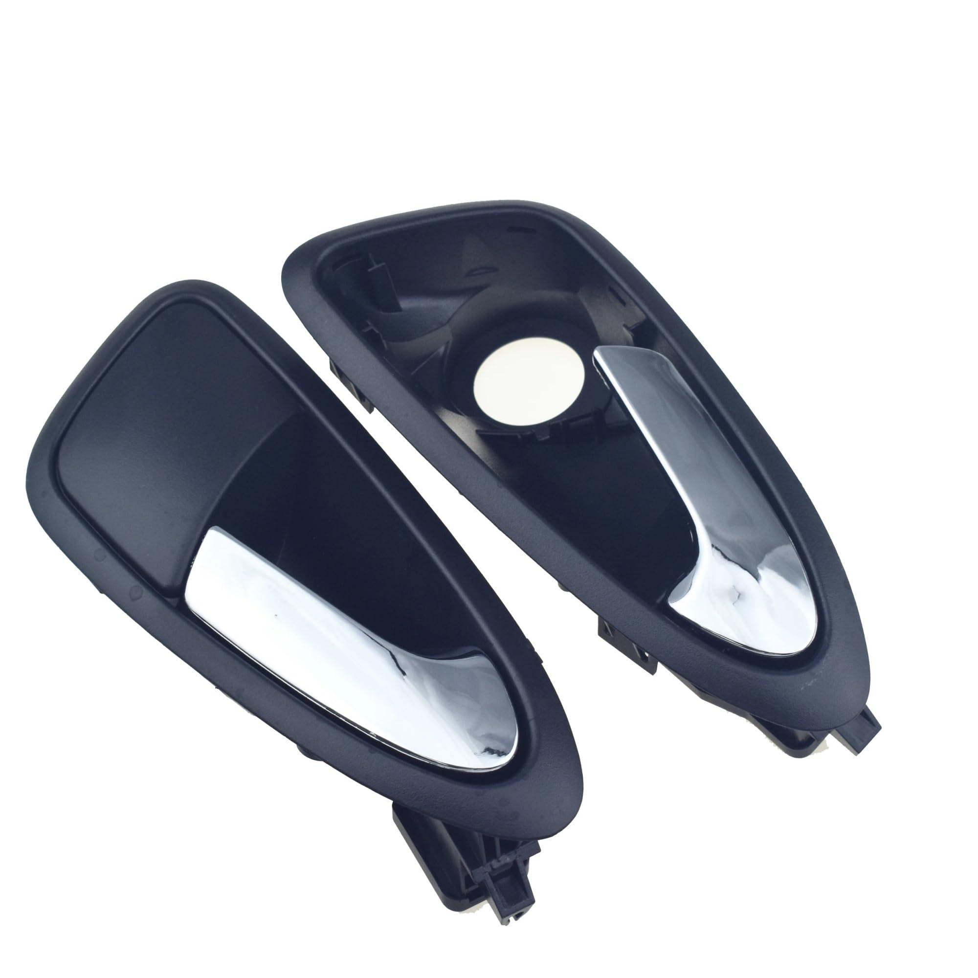 QLOYGMD Front or Rear Left or Right Interior Chrome Door Handle for Seat