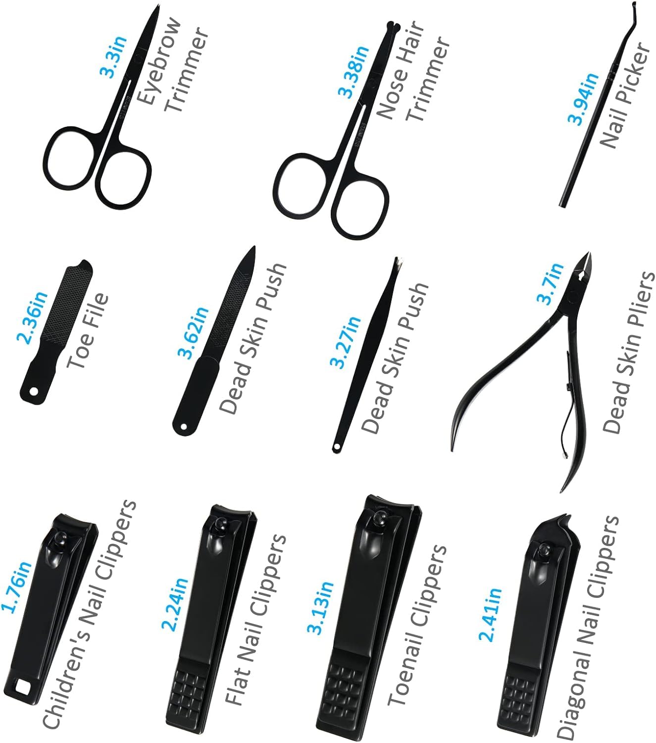 MEI DE MODA Manicure Set Professional Nail Clipper Kit-26 Pieces Stainless Steel Manicure Kit,Nail Care Tools with Luxurious Travel Case 4