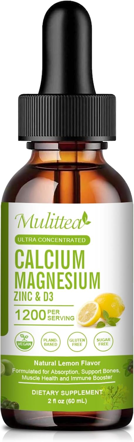Mulittea Magnesium Zinc with Vitamin C D3 K2 2 Month