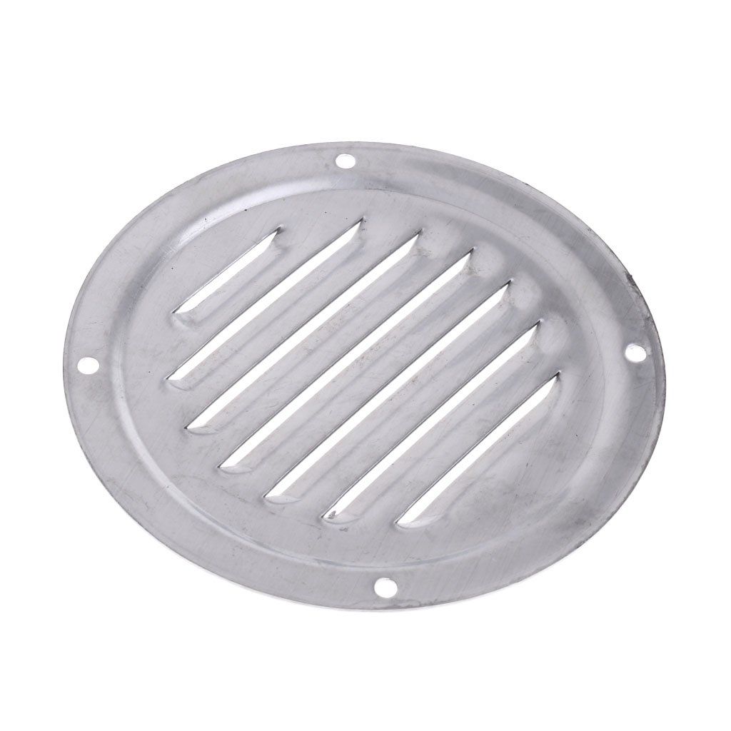 Skkwjege Silver Stainless Steel Round Louvered Air Vent For Marine Boat Rv Yacht Accessories
