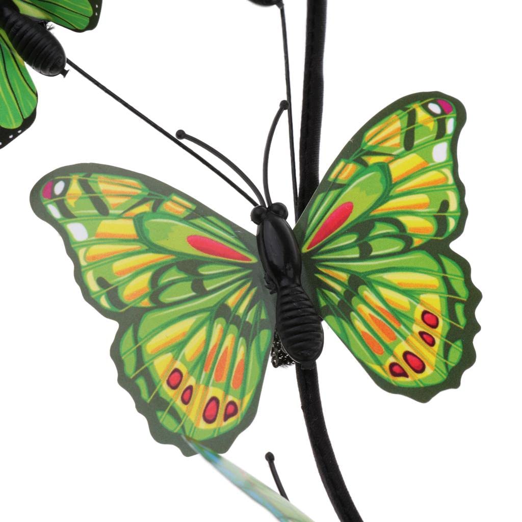 Women Boho Butterfly Crown Hair Band Wedding Party Prom Headband Green-image-30
