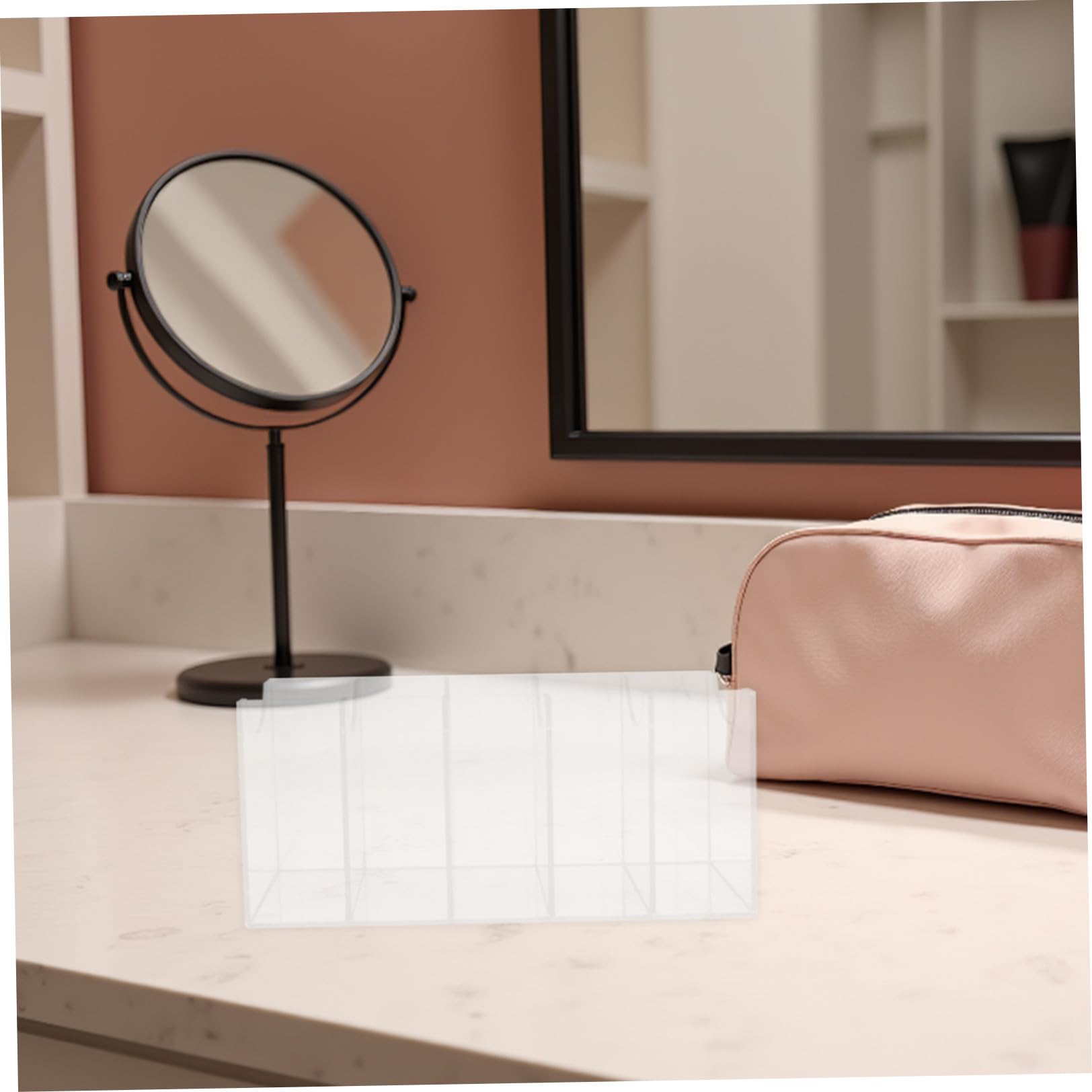 Hemobllo 2 Pezzi Organizer per Cinture Porta Cinture in Acrilico a 5 Scomparti Trasparente per Cravatte e Cintura per Cassetto e Esposizione in Negozio