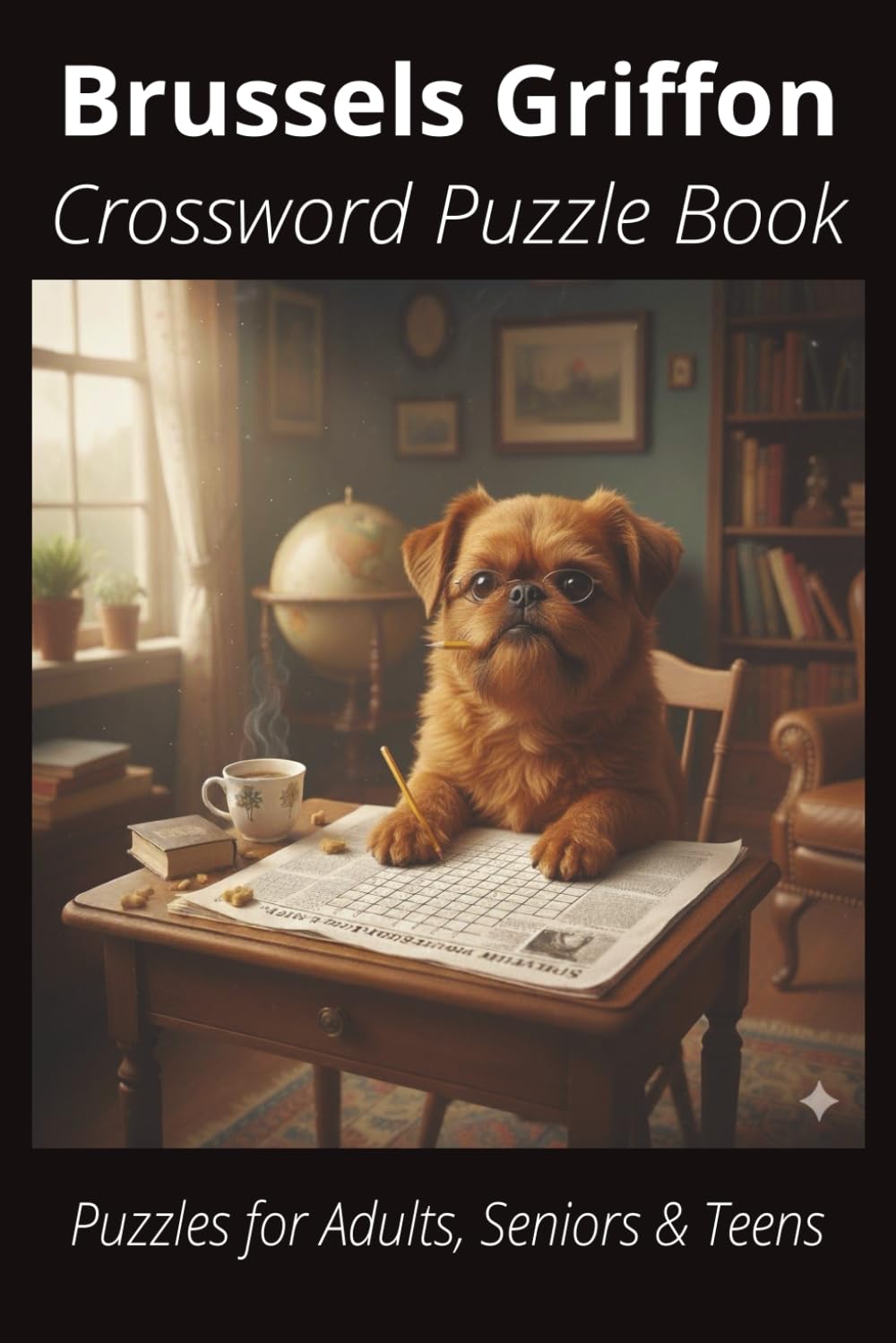 Brussels Griffon Crossword Puzzle Book: Crossword Puzzles with Easy-to-Read Print About Brussels Griffons, Loyal Companions, Training, Fun Facts & ... Pet Lovers, Vacations, and Relaxing Moments