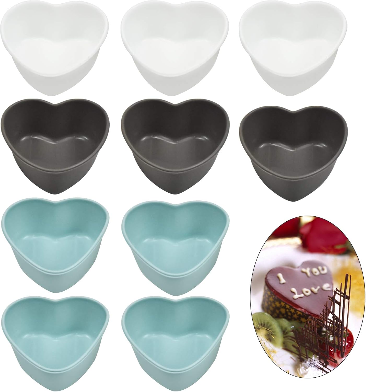 Silicone Cupcake Moulds Reusable 10pcs Silicone Moulds for Baking Mini