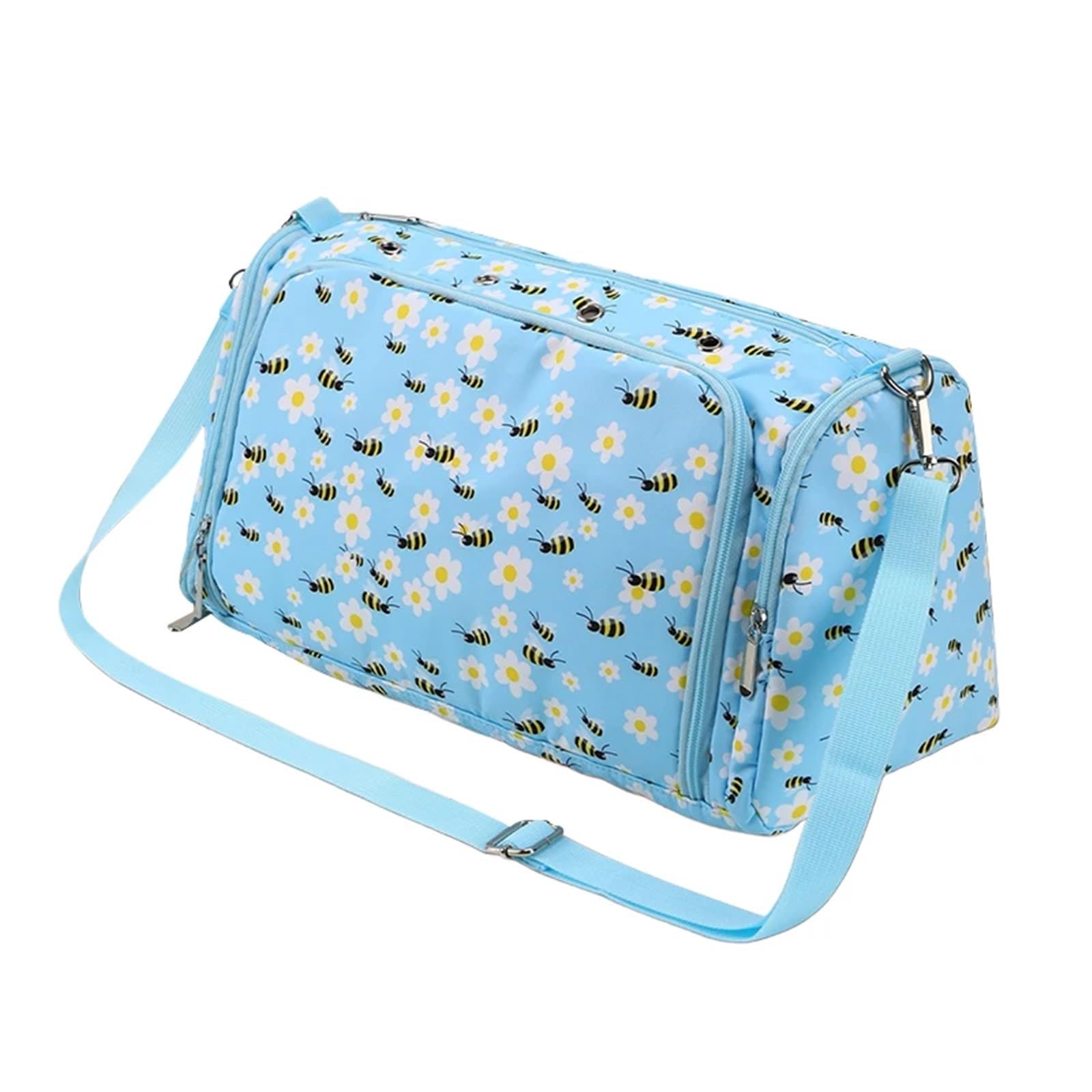 ZWCSHUU Sewing Organizer Bag Waterproof Knitting Tool Storage Bag Wool Crochet Diagonal Package Yarn Travel Tote for Sewing Tools(Color 2)