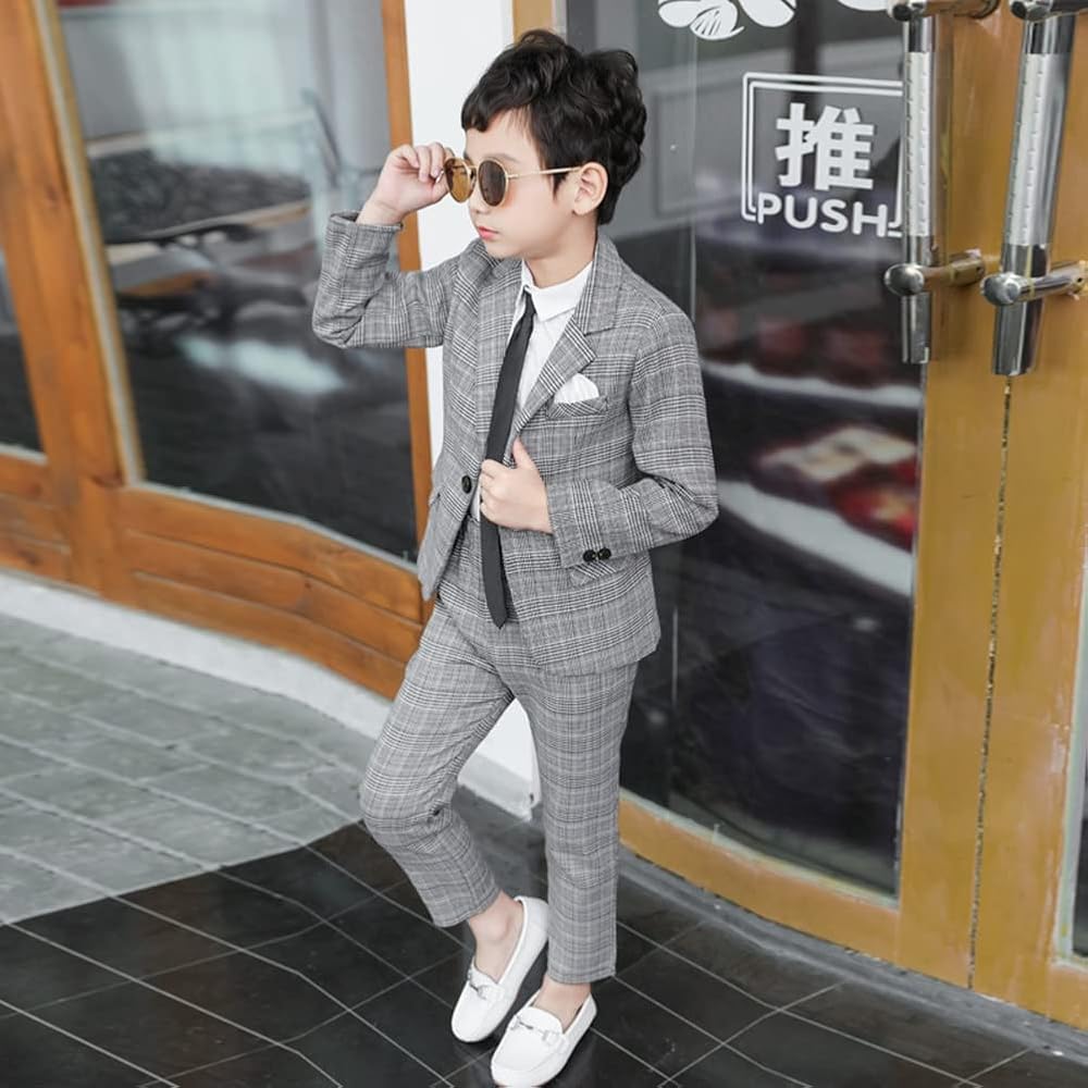 Completo Da Ragazzo 2 Pezzi Blazer E Pantaloni | Per Feste E Occasioni Speciali | Taglie 2-13 Anni - Foto 14