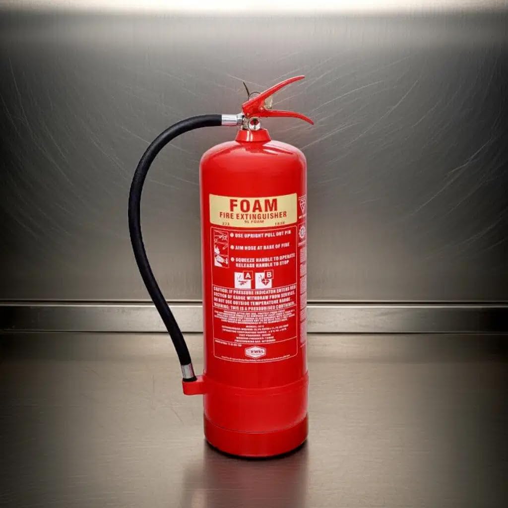 9L Fluorine-Free Foam Jewel Fire Extinguisher | Class A & B Fires | BS EN3 Kitemarked | Wall Mount Bracket