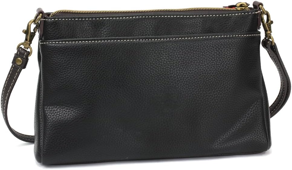 CHALA RFID Protected Vegan Leather Deluxe Crossbody Bag with Adjustable Straps - Image 2