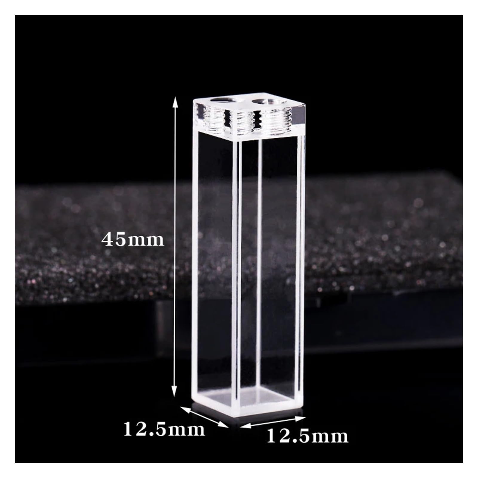 Küvette 3,5 ml Quarz-Fluorometer-Durchflussküvette 10 mm