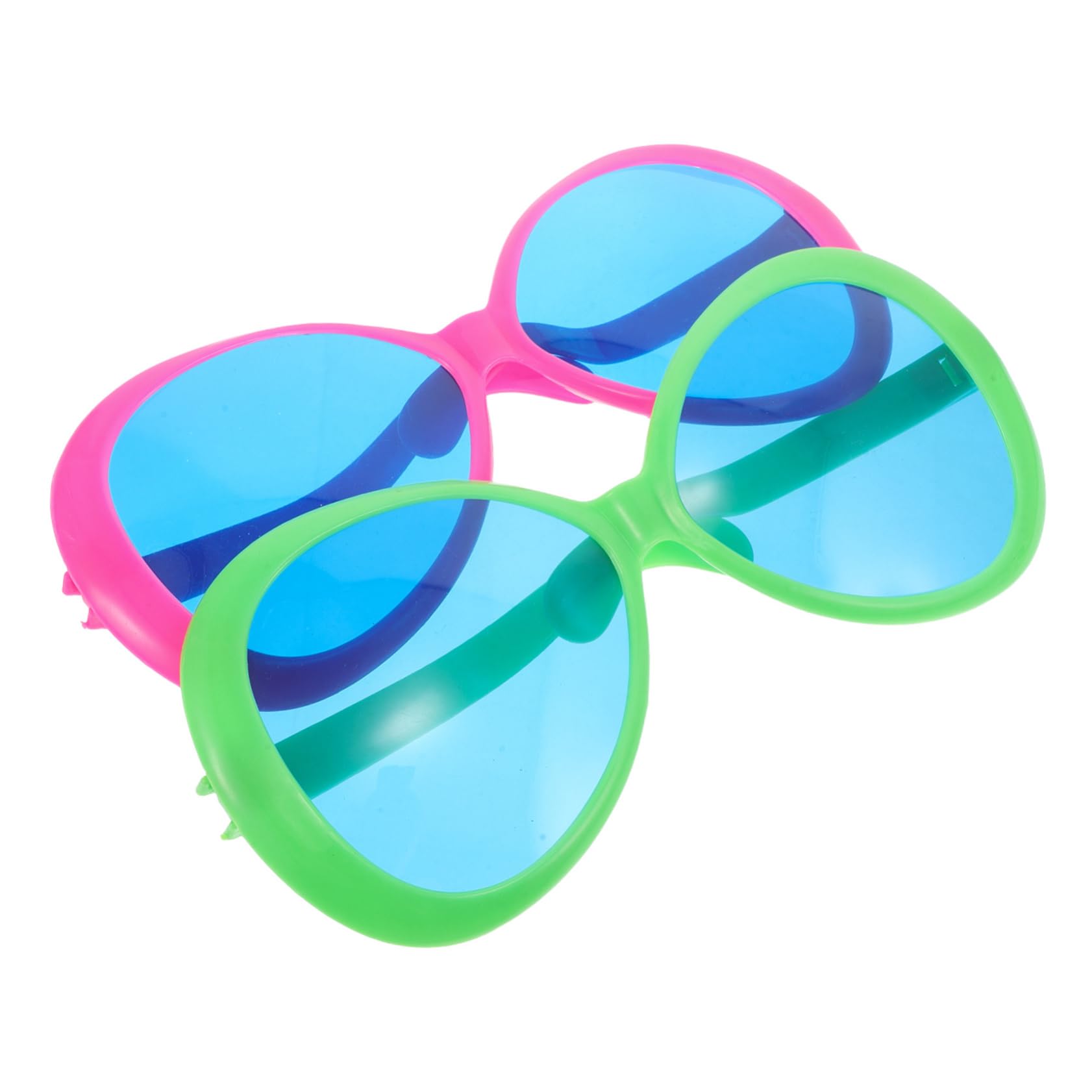 KOMBIUDA Exaggerated Big Glasses Hawaiian Party Favor Photo Booth Props 10 Inches Funny Eyeglasses