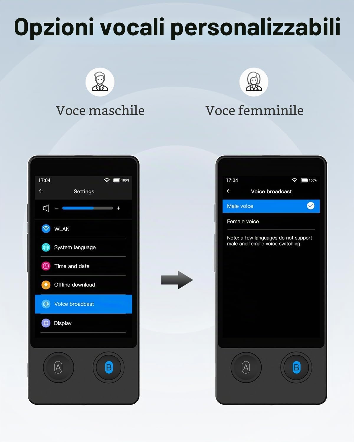 XUPURTLK Dispositivo W12, traduttore vocale a due vie | 144 lingue traduttore in tempo reale, offline, registrazione e traduzione di foto per viaggi, affari, apprendimento (nero)