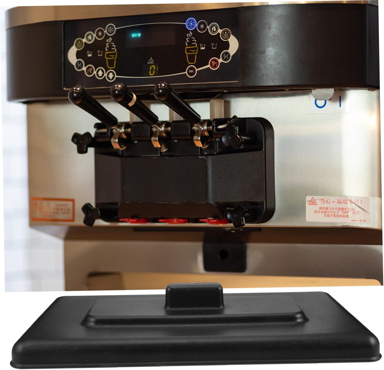 Protective Plastic Lid Ice Cream Machine Cover for Kitchen Shop Use