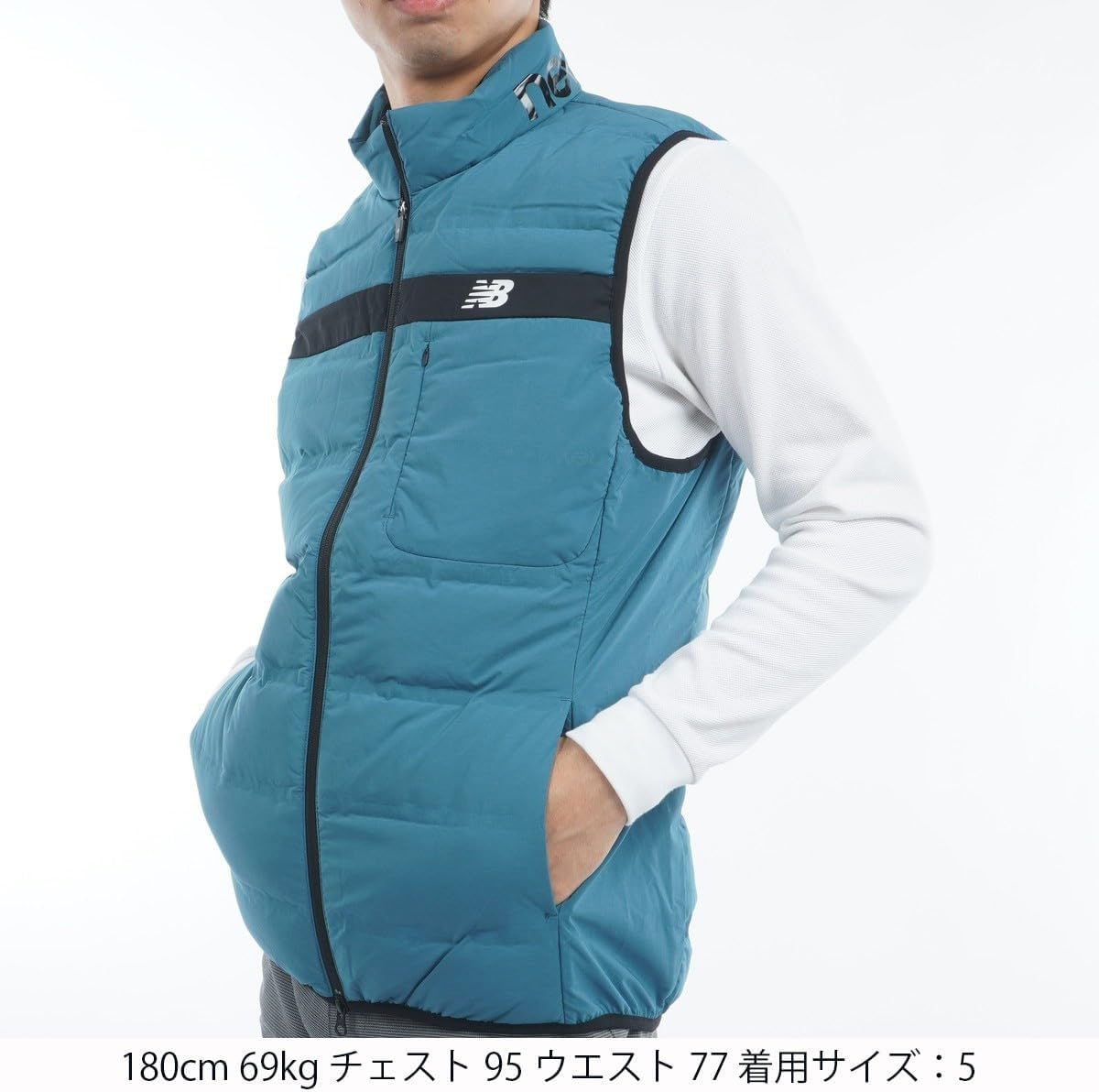 ニューバランスゴルフ ダウンベスト 蓄熱保温・撥水・防水　サイズ5 ニューバランスゴルフ ダウンベスト 蓄熱保温・撥水・防水 サイズ5