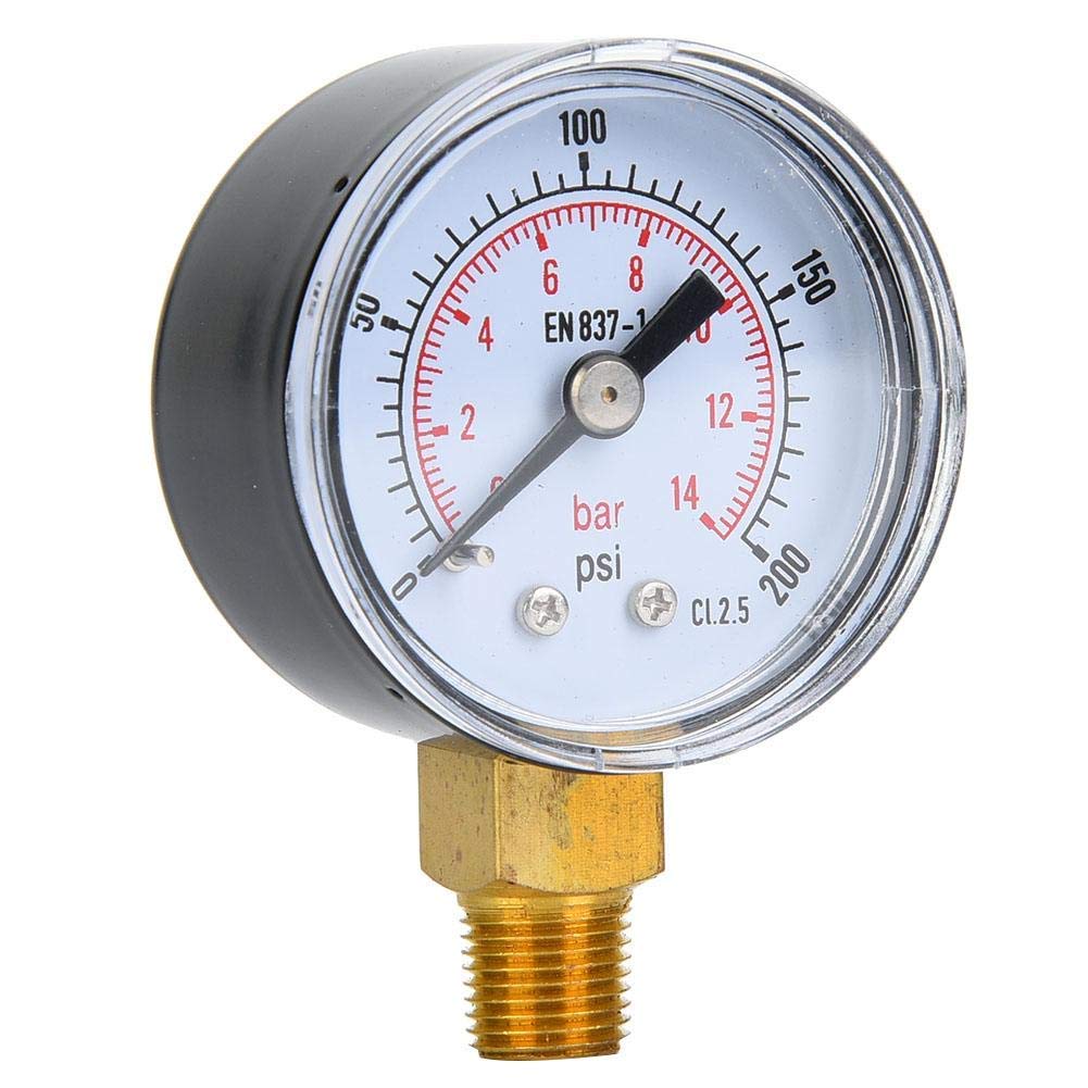 Supreme Control System Pressure Gauge Water Pressure Gauge, Air Gauge, Good Air Tightness for Air Oil(0-200psi, 0-14bar) (B0CFLTYW4Z) Amazon Price History, Amazon Price Tracker