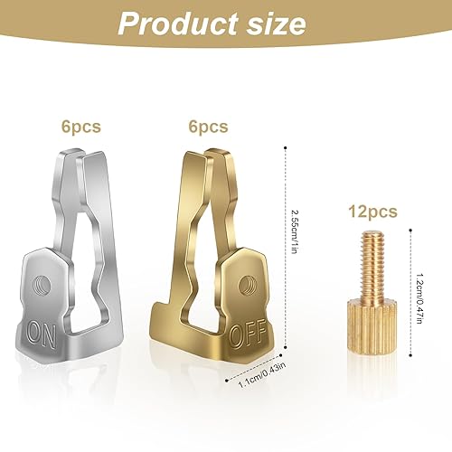 Miniatura 2 de Kit de 12 piezas de interruptor de tiempo, temporizador de piscina con clips de encendido y apagado compatibles con Intermatic 156T1978A para