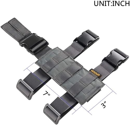 Miniatura 8 de EXCELLENT ELITE SPANKER Funda táctica para patas caídas plataforma ajustable para patas caídas módulo Molle bolsa universal para pierna