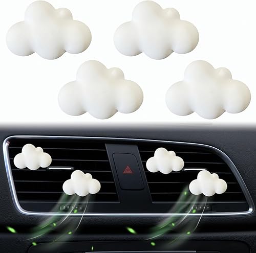 Miniatura 3 de 4 clips de ventilación de aire en nube, bonitos ambientadores de aire para automóvil, clips de ventilación divertidos, clips de ventilación para