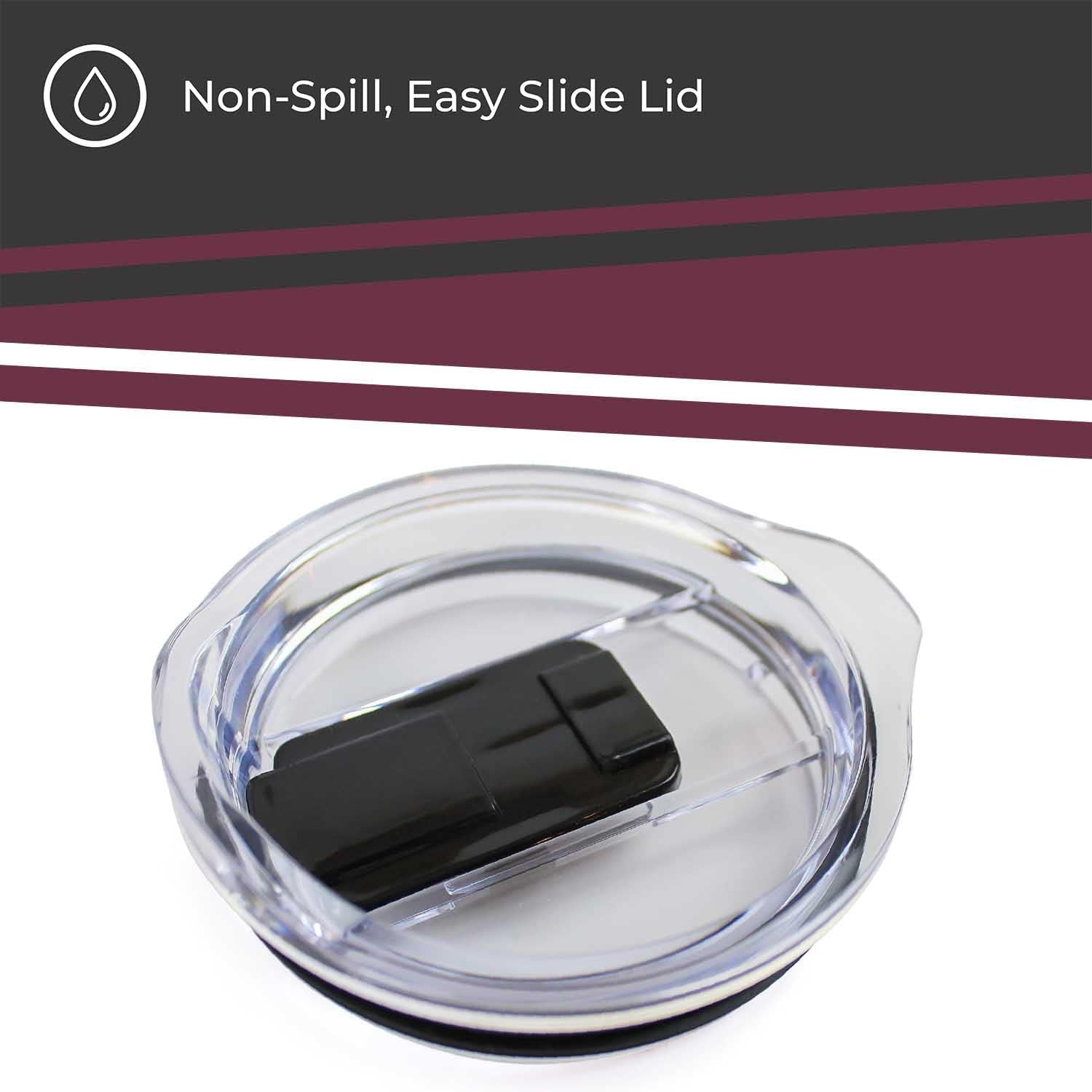 Campus Colors NCAA Stainless Steel Tumbler perfect for Gameday - 18 oz - Double Walled - Keeps Drinks Perfectly Insulated (South Carolina Gamecocks - Maroon) - Image 4