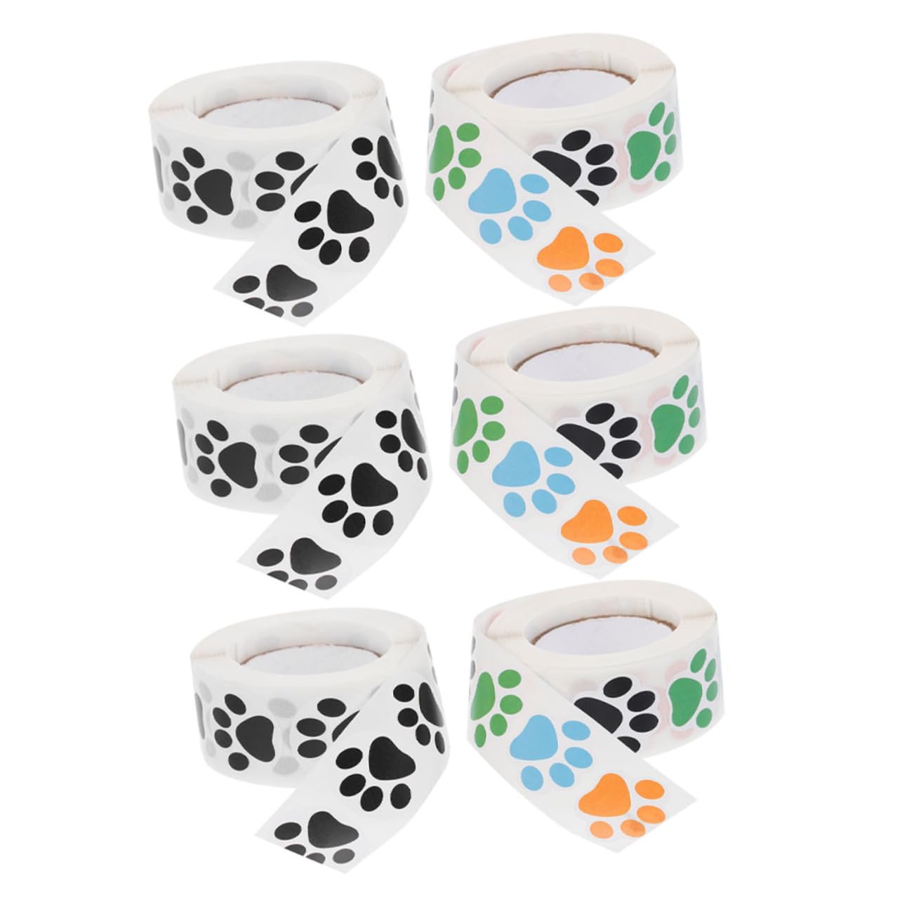5 Juegos Vinilo Decorativo Pata De Perro Animales Cumpleaños De Perro Etiqueta De La Pared De La De Los Juguete Pegatinas Pegatinas Papel Cuché 6 Rollos*5