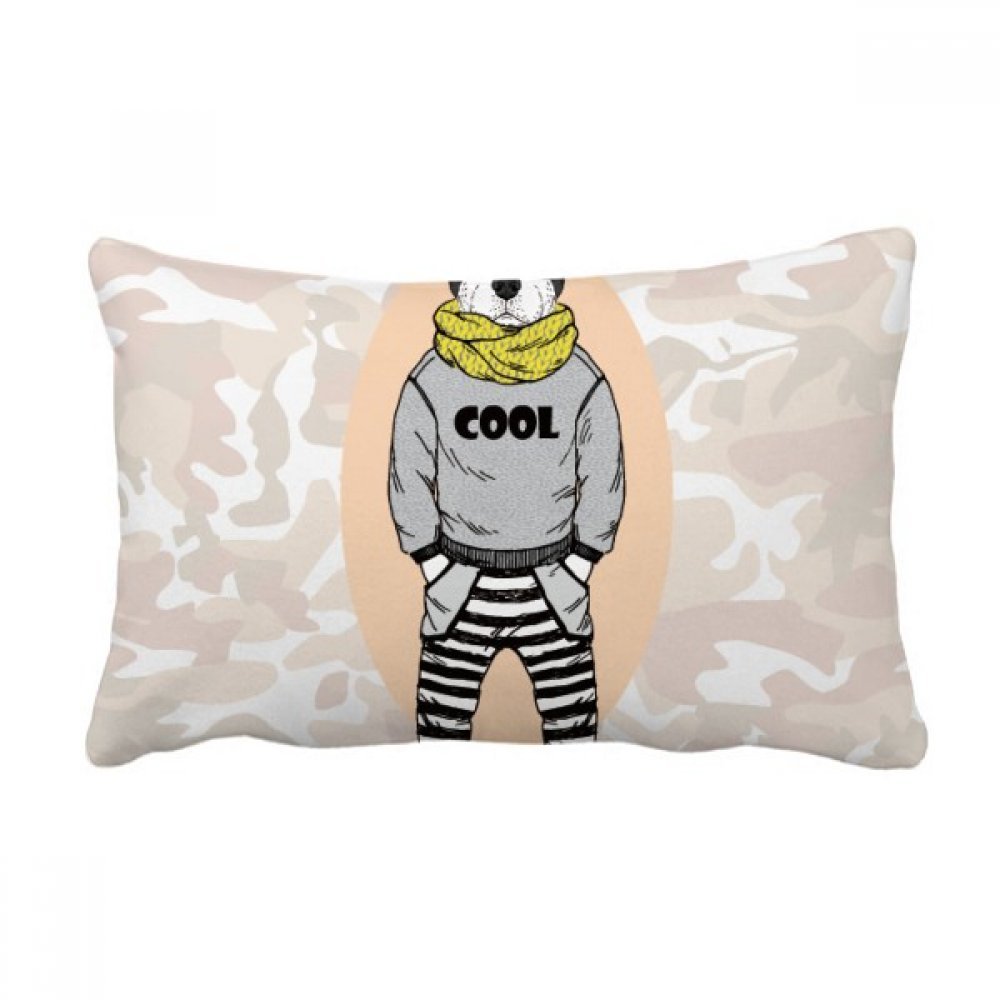Oreiller de décoration aquarelle de chien multicolore, une idée cadeau salon idéale
