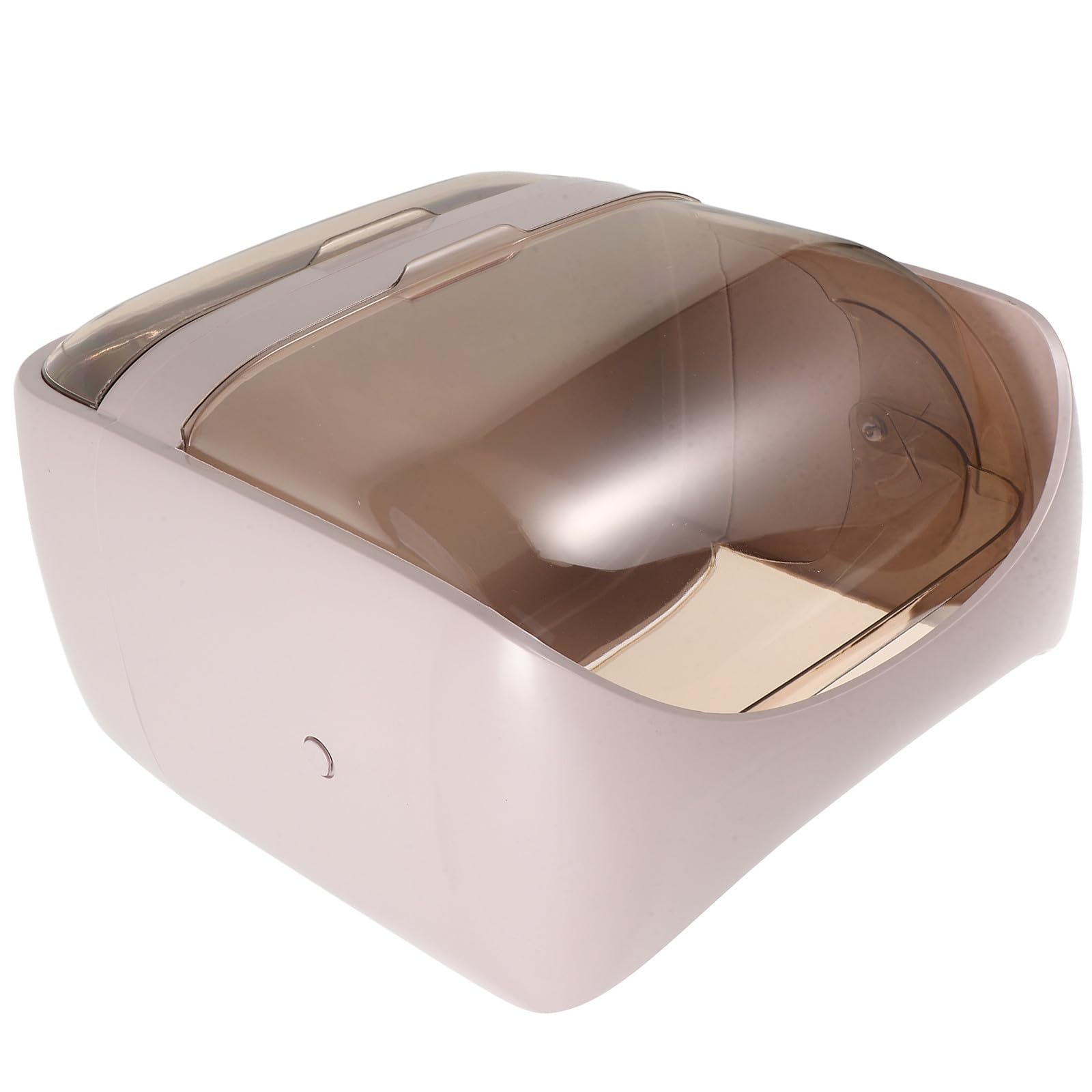 Boîte de Rangement Maquillage en ABS Rose avec Couvercle et Tiroirs