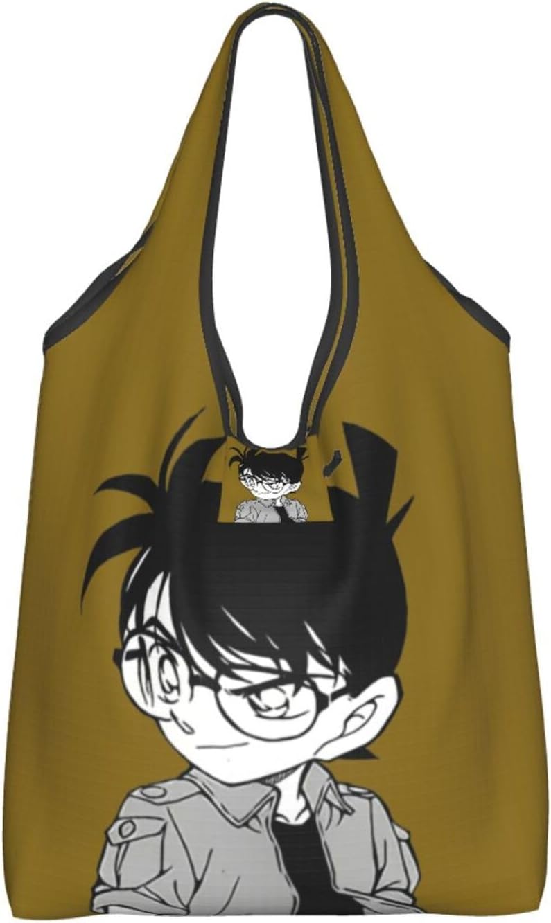 [Tioebnd] コナン 軽量片肩掛けコンビニエンスバッグ 大容量 折りたたみ ショルダーバッグ メンズ レディース 通勤通学