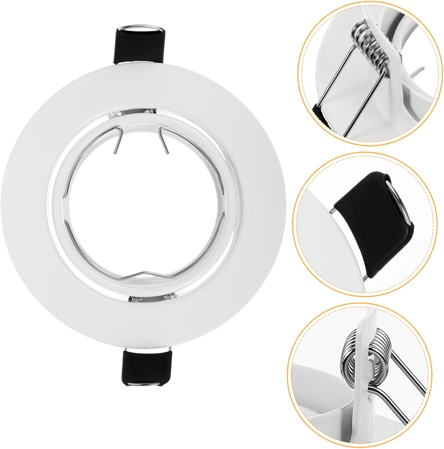 Spotlight Housing Recessed Light Frame Decorative Recessed Light Covers Spotlight Trim Recessed Light Fixture Recessed Light Clips Metal Baffle Trim Spotlight Light Trim Metal Trim
