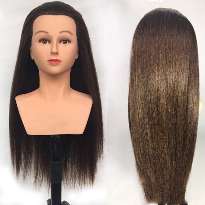 Tete De Formation Tete Mannequin 24 Pouces Avec Epaule Coiffure Marotte Cheveux Longs Poupees Tete Cheveux Modele Styling Amazon Fr Beaute Et Parfum