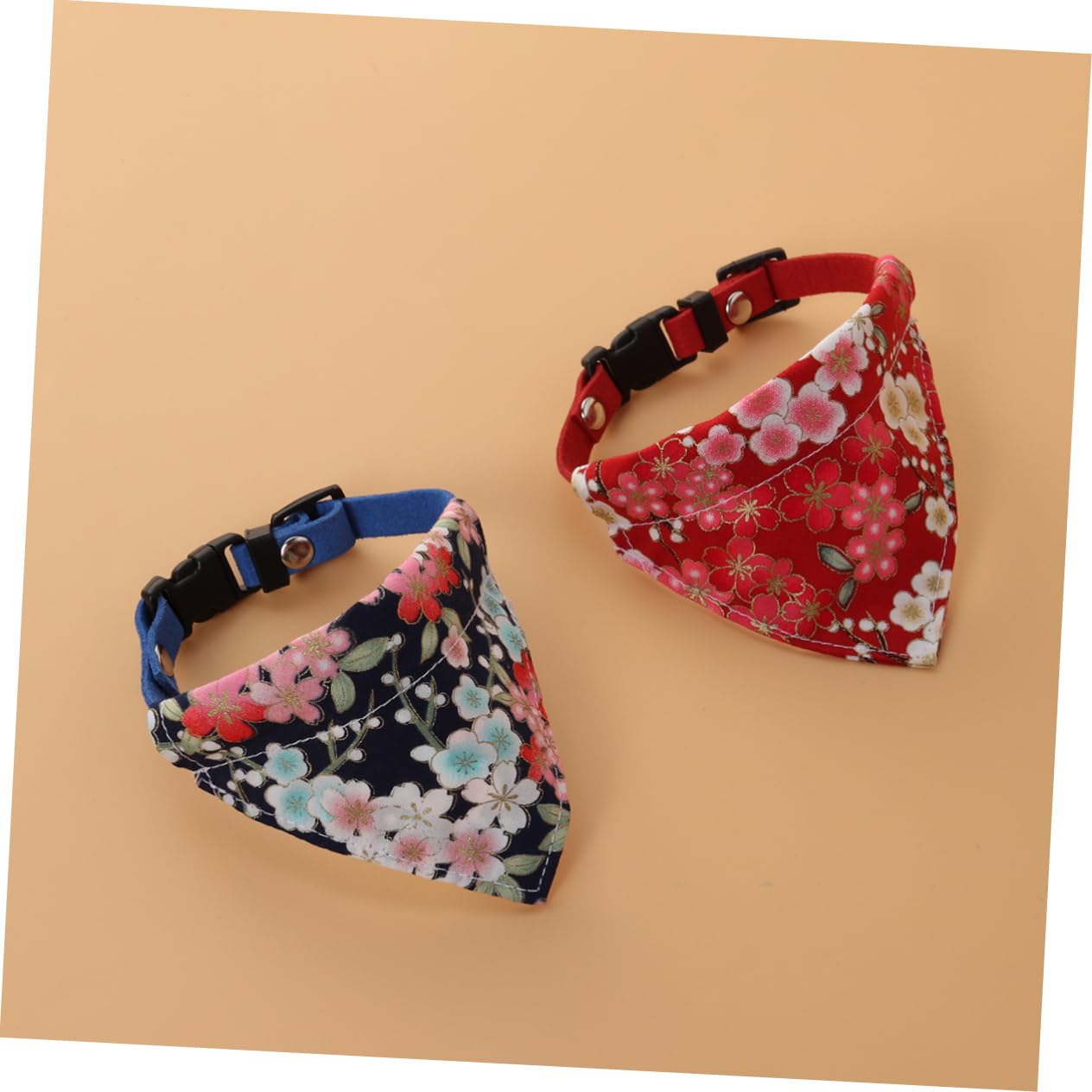 BESPORTBLE 6pièces Bandana Triangulaire pour Chien avec Motif Floral Écharpe Réglable pour Animaux De Compagnie Modèles Aléatoires