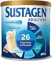 Sustagen N&E Complemento Alimentar Sustagen Adultos+ Sabor Baunilha - Lata 400G