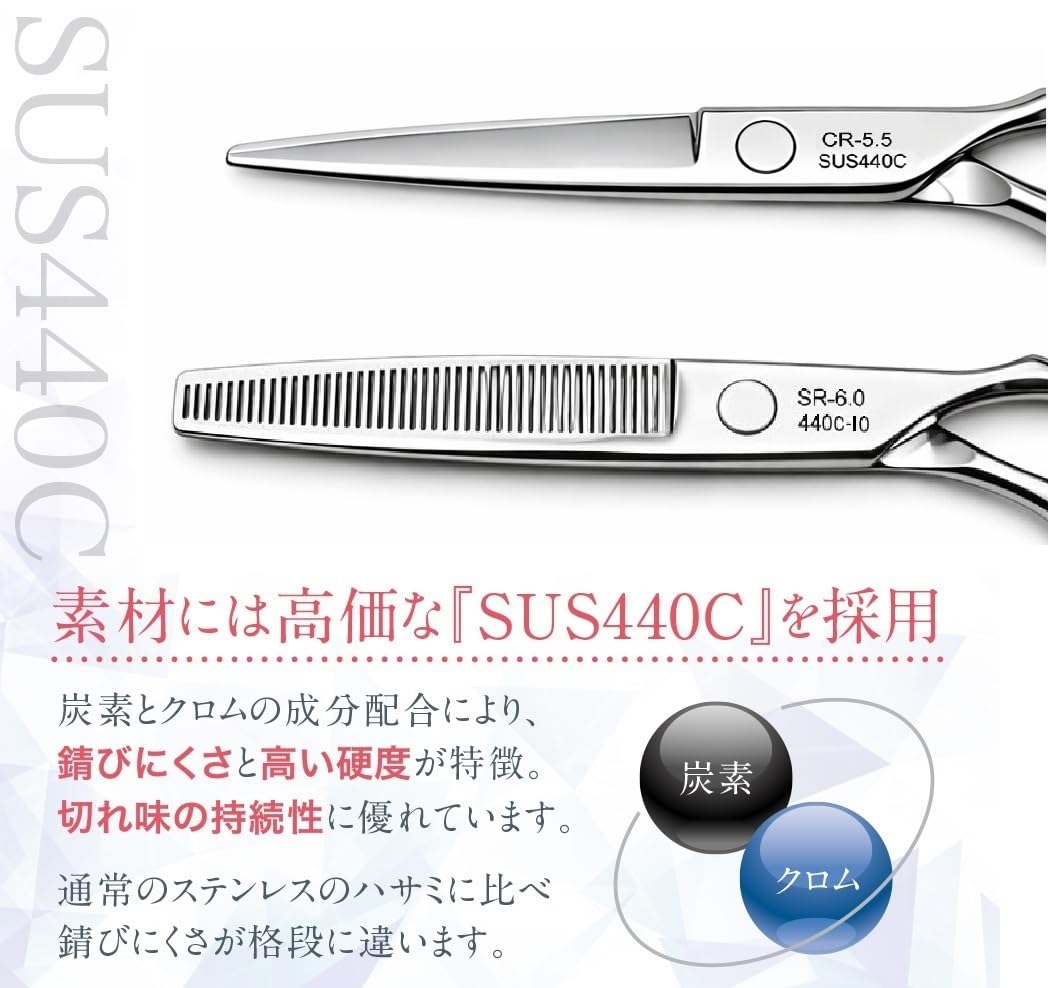 Amazon.co.jp: montesoro 5点 右利き すきばさみ ヘアカットハサミ