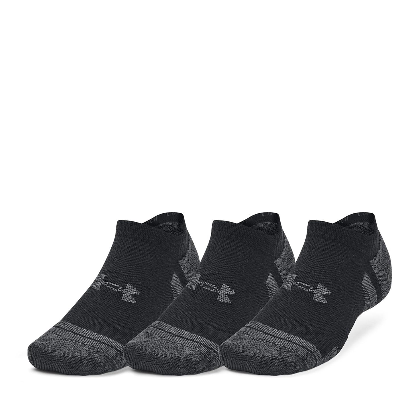 Under Armour  Ua Performance Tech 3-Pack No Show Socks - Black - L 7.5-12