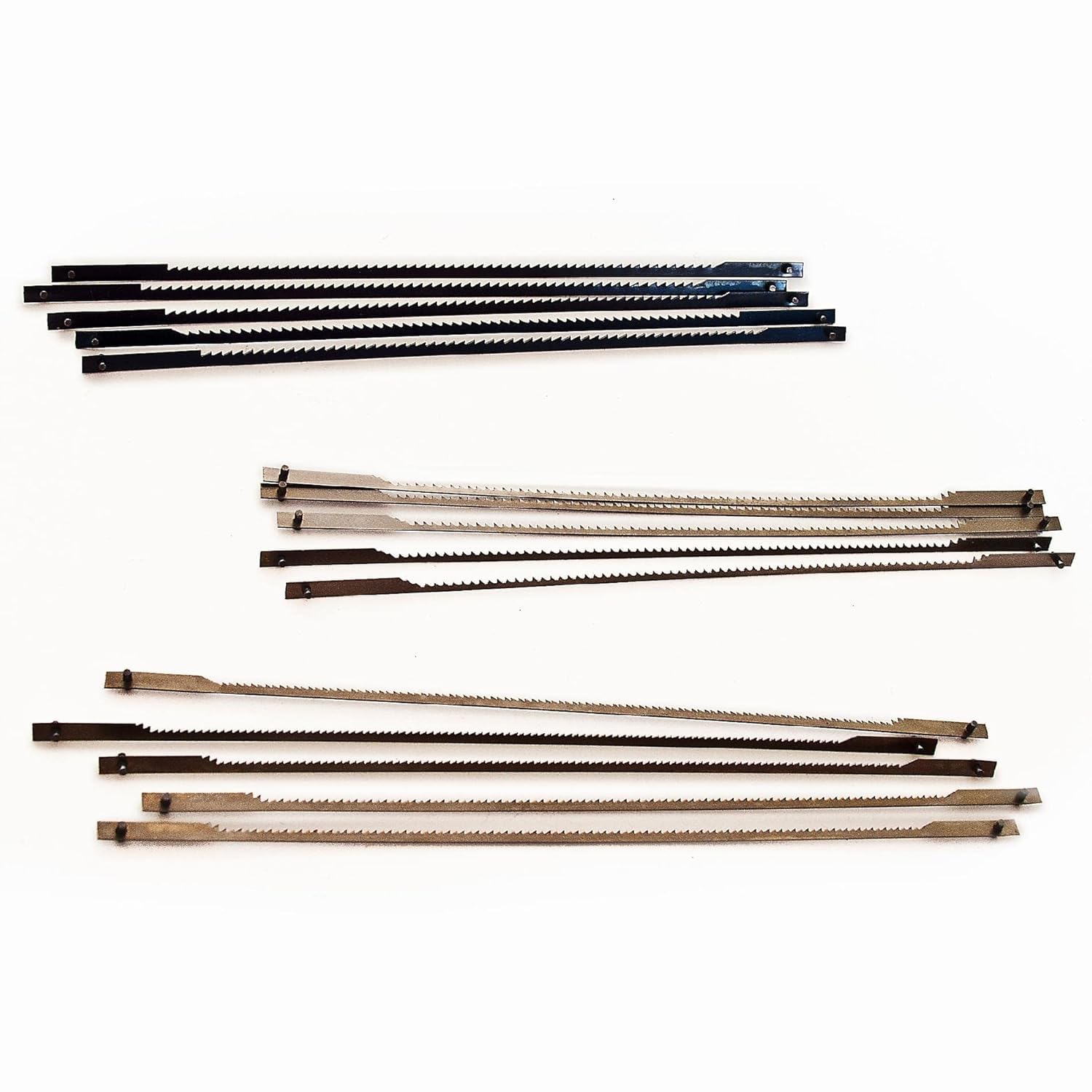 Hojas de Plantilla for Corte de Metal, 36 Hojas de Sierra de calar de 3", Extremo de Pasador de 76 mm, 15/18/24 Dientes por Pulgada (13693)