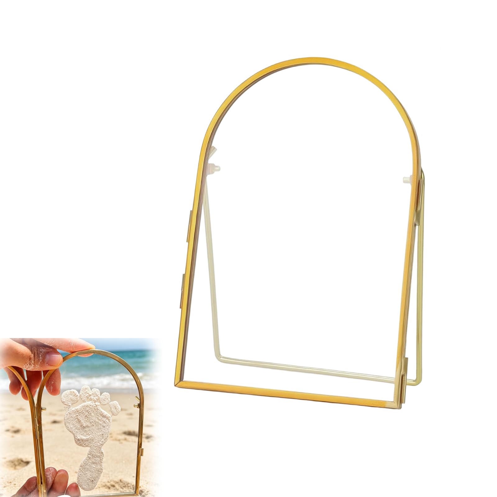 APGLSXY Diys Newborn Keepsakes Frame Floating Picture Frames for Pressed Flowers Diys Baby Hand and Footprint Kits Tabletop Display Newborn Keepsakes Frame
