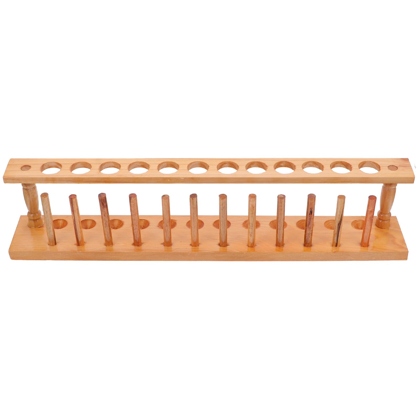 IMIKEYA Supporto in legno per tubi di prova leggero e portatile per laboratorio e insegnamento scolastico riutilizzabile ed ecologico