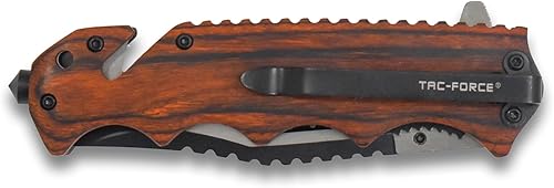 Vista 22 de Tac Force TF-809 Series Primavera Assist – Cuchillo plegable, hoja de Two-Tone, 4.5-inch cerrado Negro