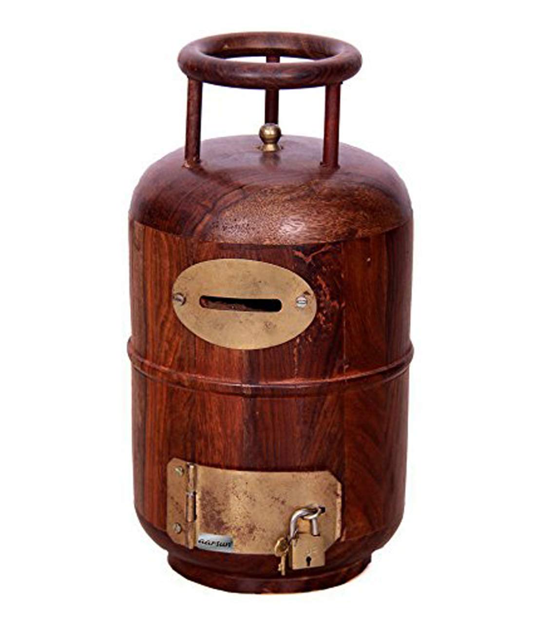 Wudkar -Wooden Cylinder Shape Money Bank / Decorative Handmade Money Box / Wooden Piggy Bank , Modern (B0BT9ZQJFB) Amazon Price History, Amazon Price Tracker