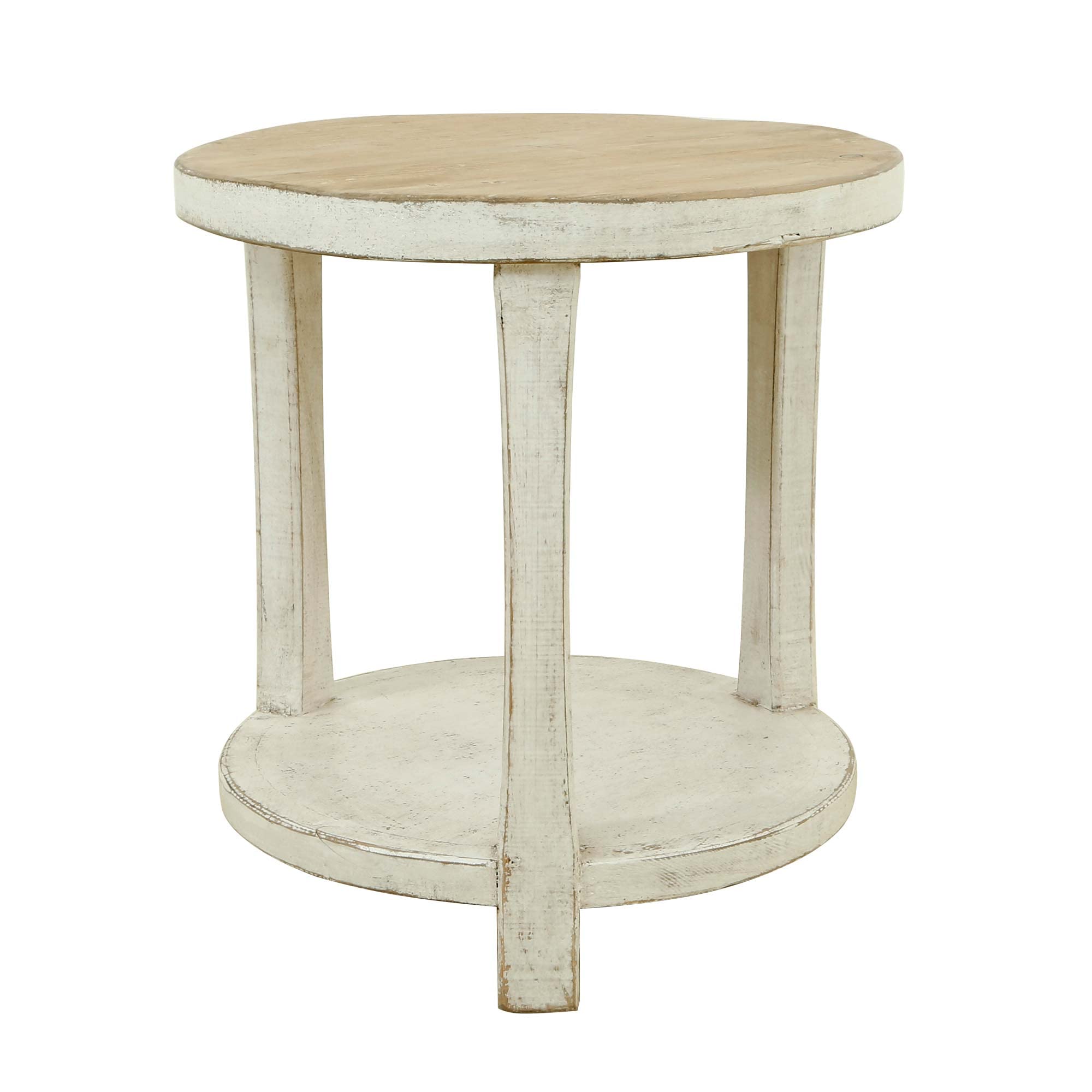 Artissance Table (Side), Pine Wood, White