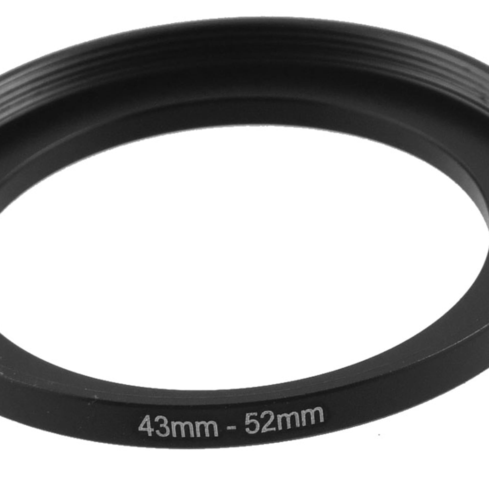 Sourcingmap Metalowy adapter pierścienia filtrującego Step Up, 43 mm do 52 mm step-up, filtry pierścieniowe do osłony obiektywów aparatu, aluminiowe pierścienie krokowe aparatu 43 mm do żeńskiego, 52