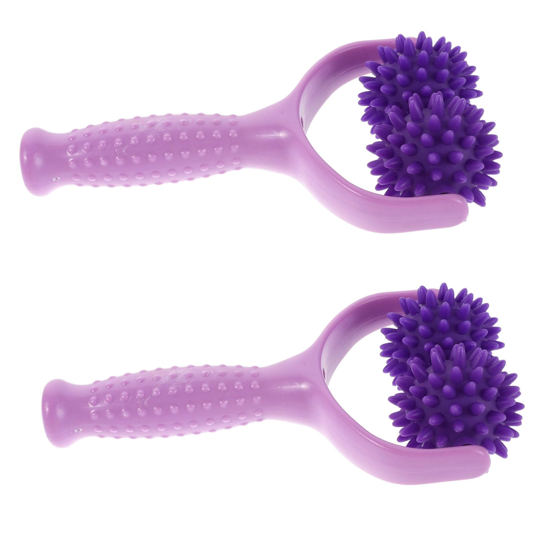 Rodillo de Masaje Manual Bolas Puntiagudas para Relajación Profunda Muscular, Material Abs, Ligero y Portátil Adecuado para Uso en Casa y Yoga, Pack de 2 Piezas