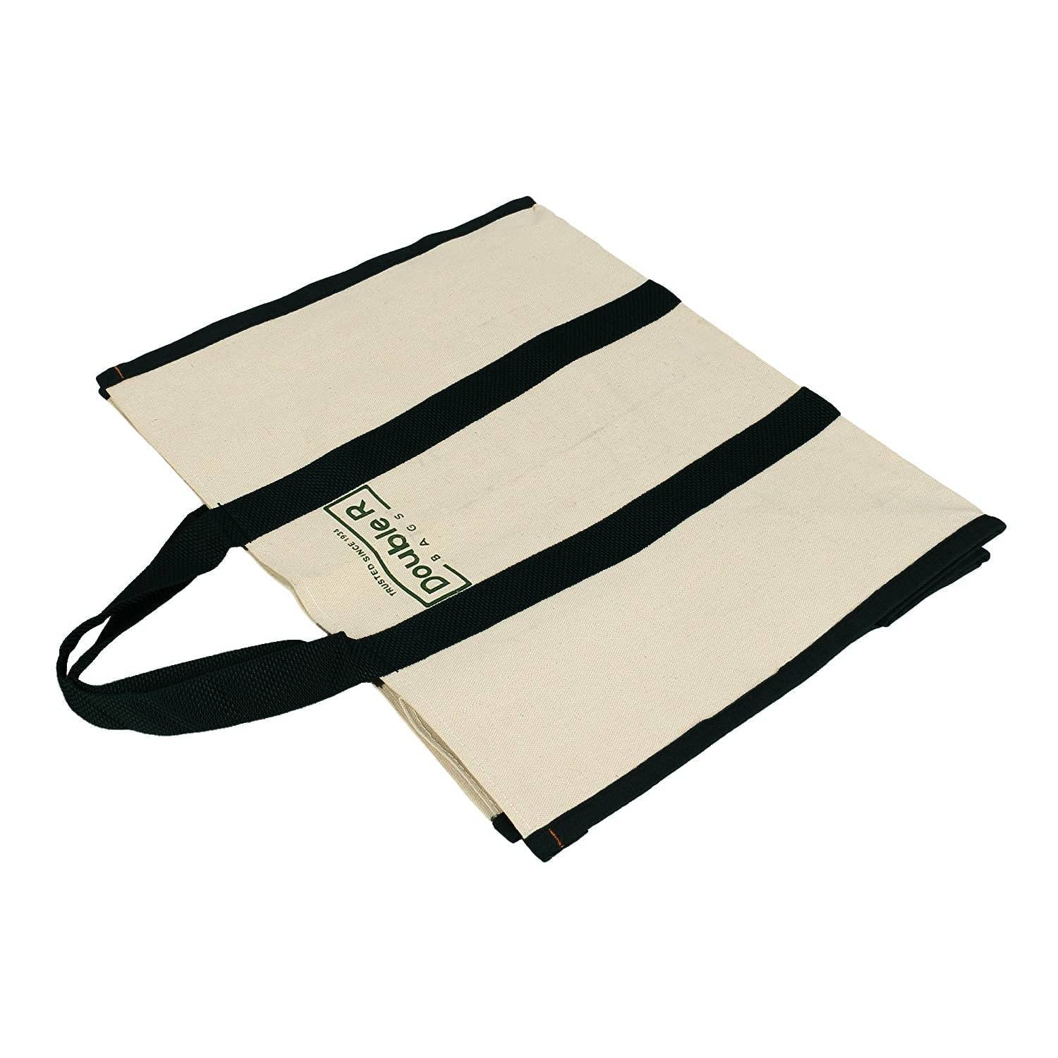 DOUBLE R BAGS Big Eco Cotton Canvas Shopping Bags For Carry Milk Grocery Fruits Vegetable With Reinforced Handles Jhola Bag (Pack of 3, Black) 4